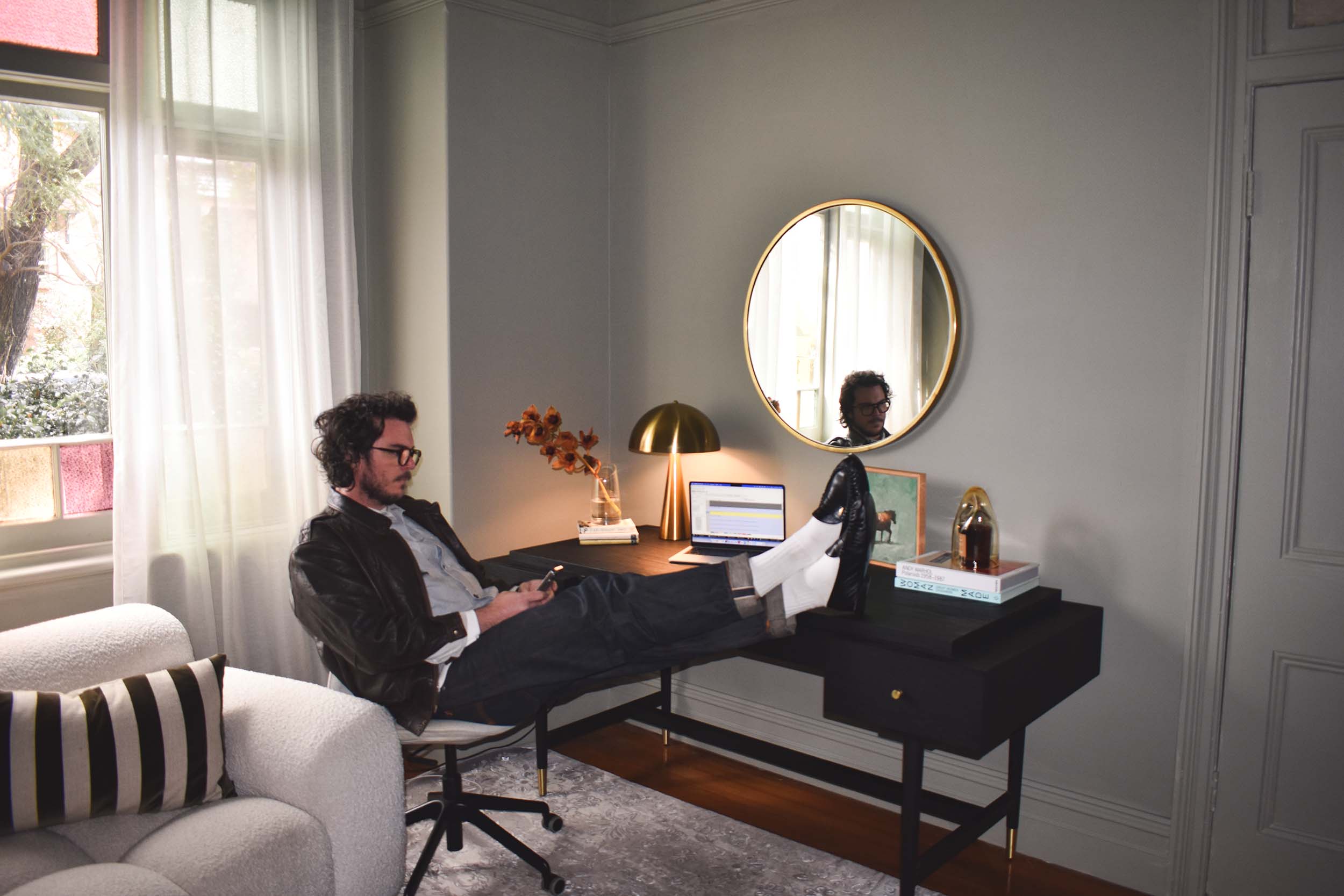 Benjamin sitting in his office, personalised mental health support to cutting-edge longevity solutions